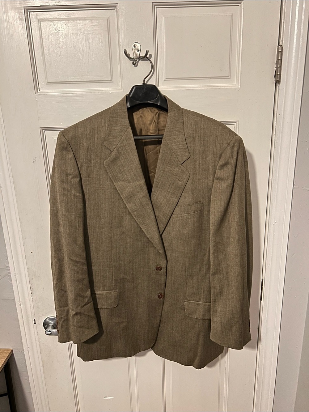 Canali Brown Textured Two-Button Sport Coat 56 EU 46 US 100% Wool